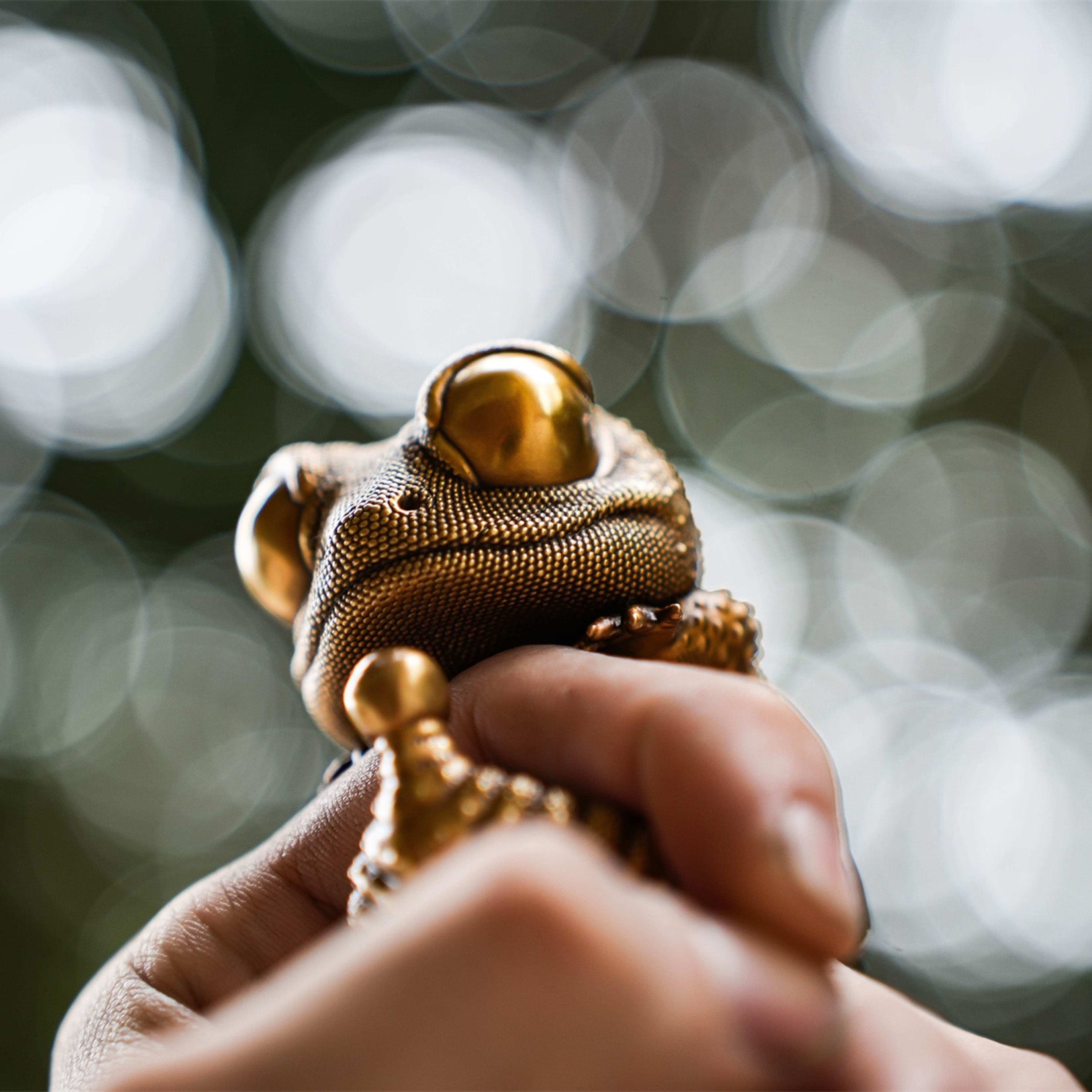 BOWUZHI Studio Bronze Gecko Figurines