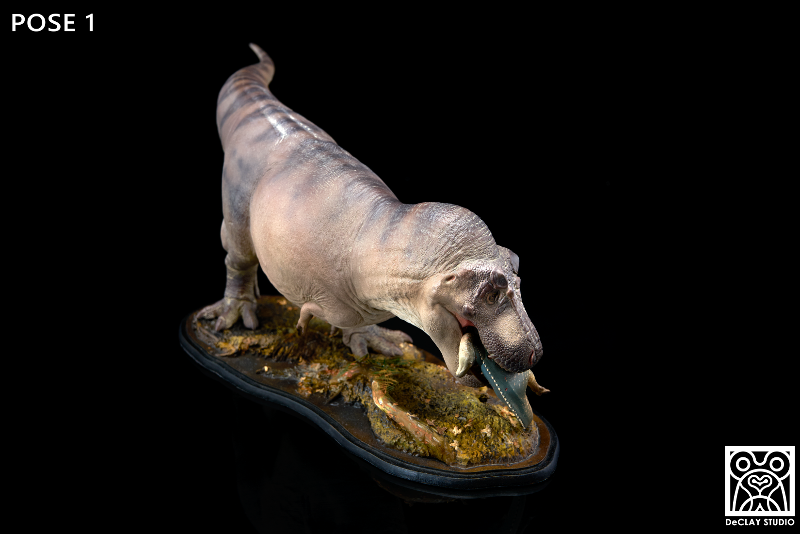 De CLAY Studio T. rex and Edmontosaurus Model