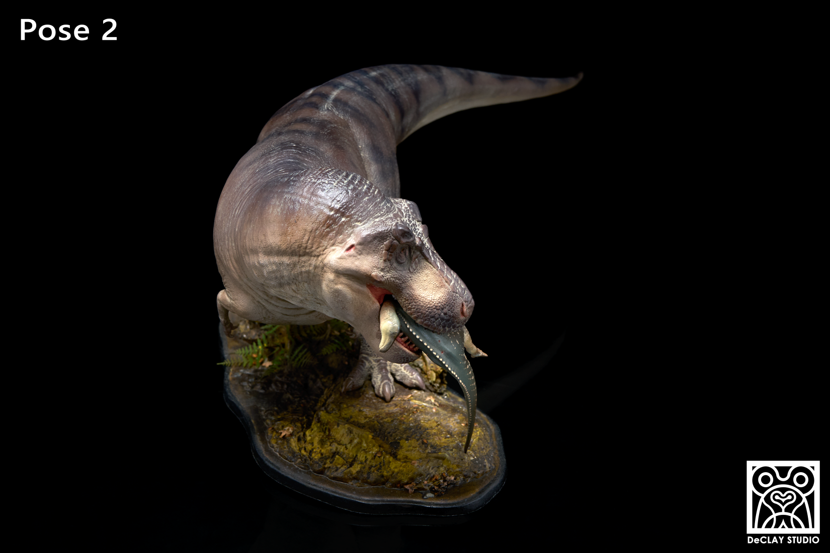 De CLAY Studio T. rex and Edmontosaurus Model