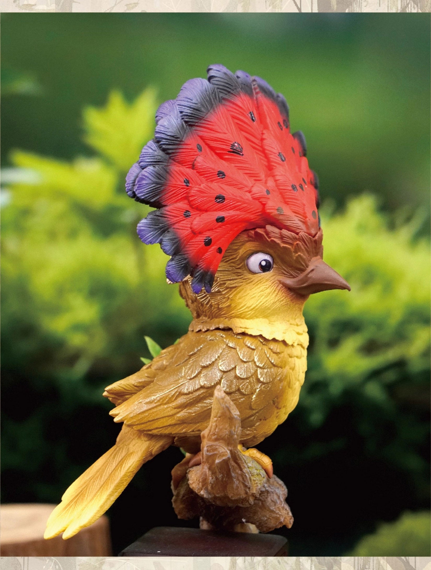 Onychorhynchus Coronatus Model Resin Bird Figure