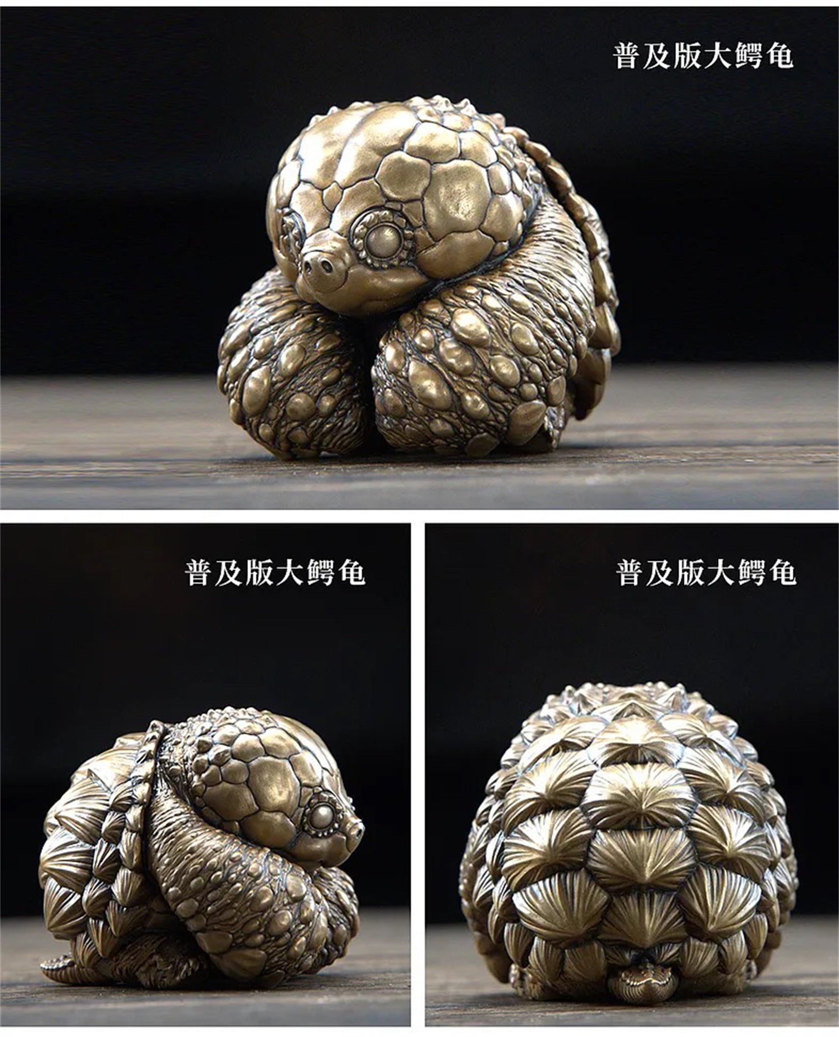 BOWUZHI Studio Bronze Turtle Model