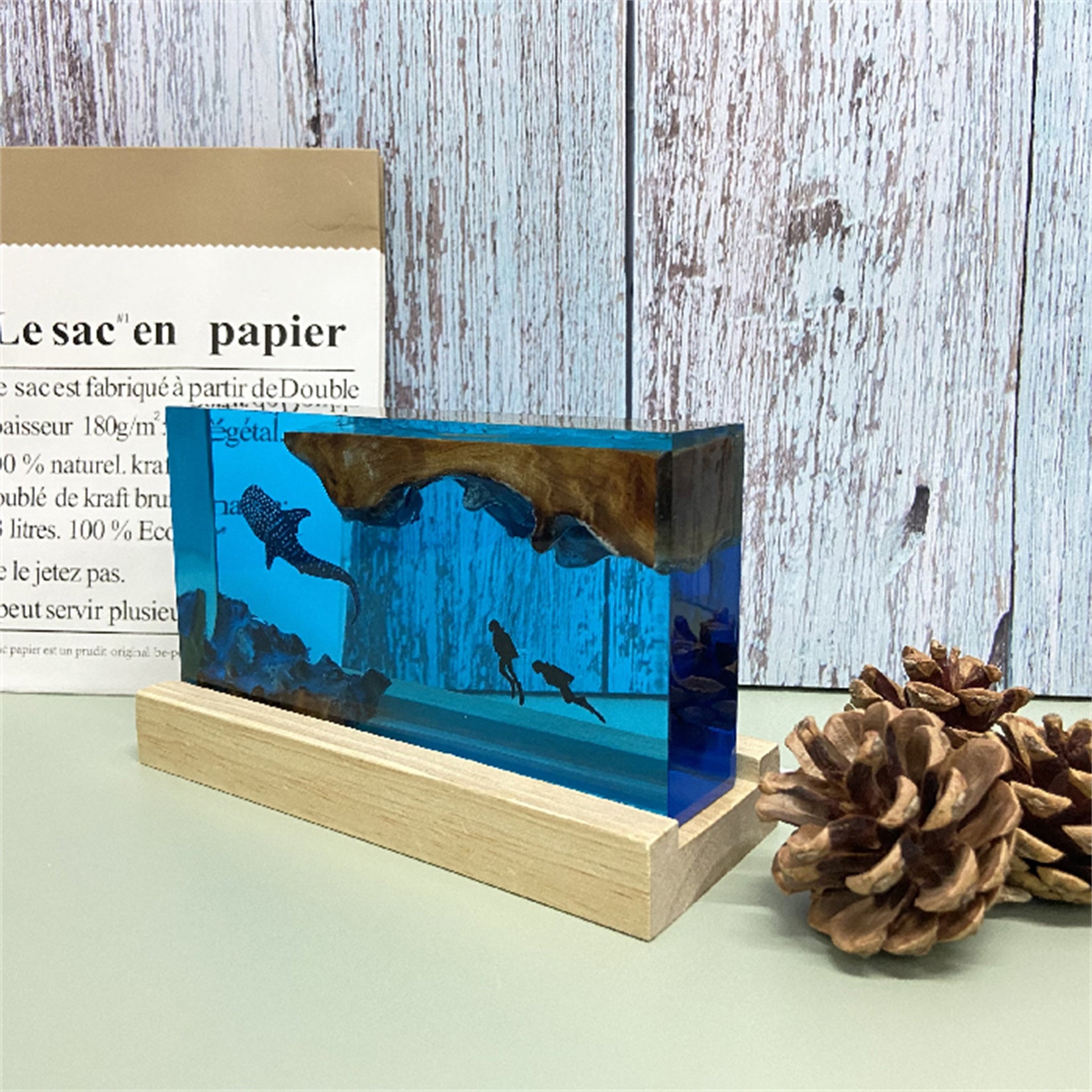 Resin Whale Shark Finished Ocean Model Scene Decoration