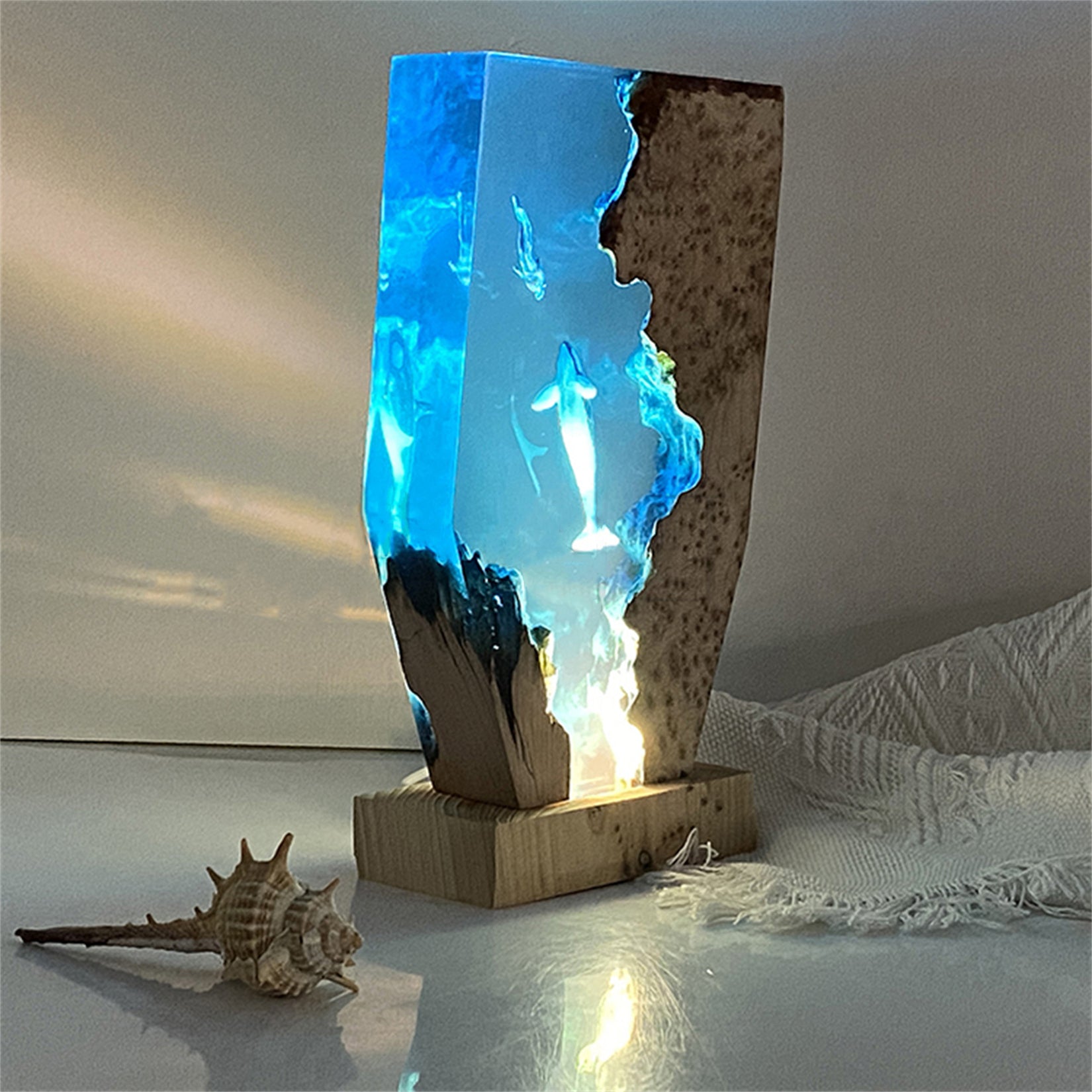 Resin Whale Model Animal Figure Decor