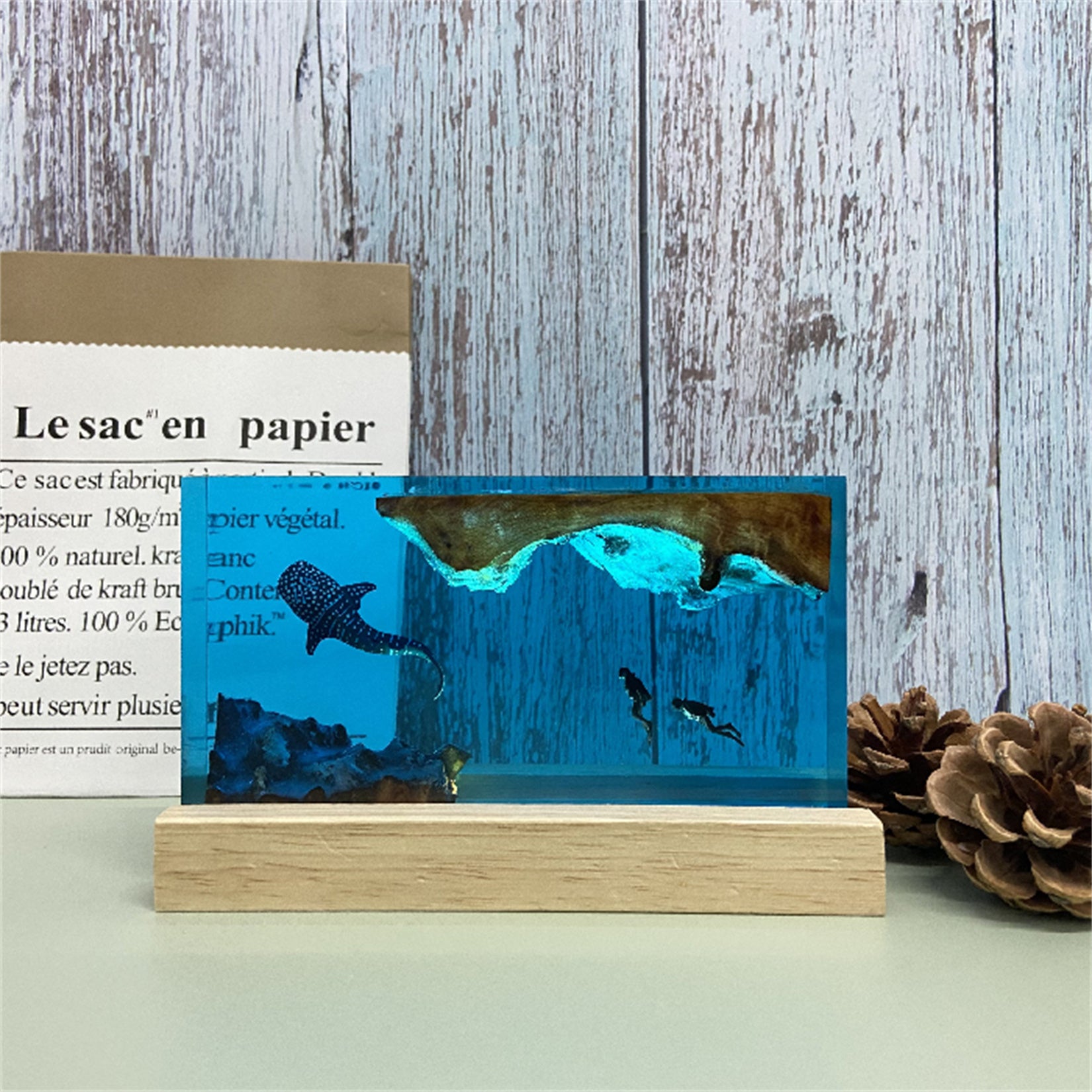 Resin Whale Shark Finished Ocean Model Scene Decoration