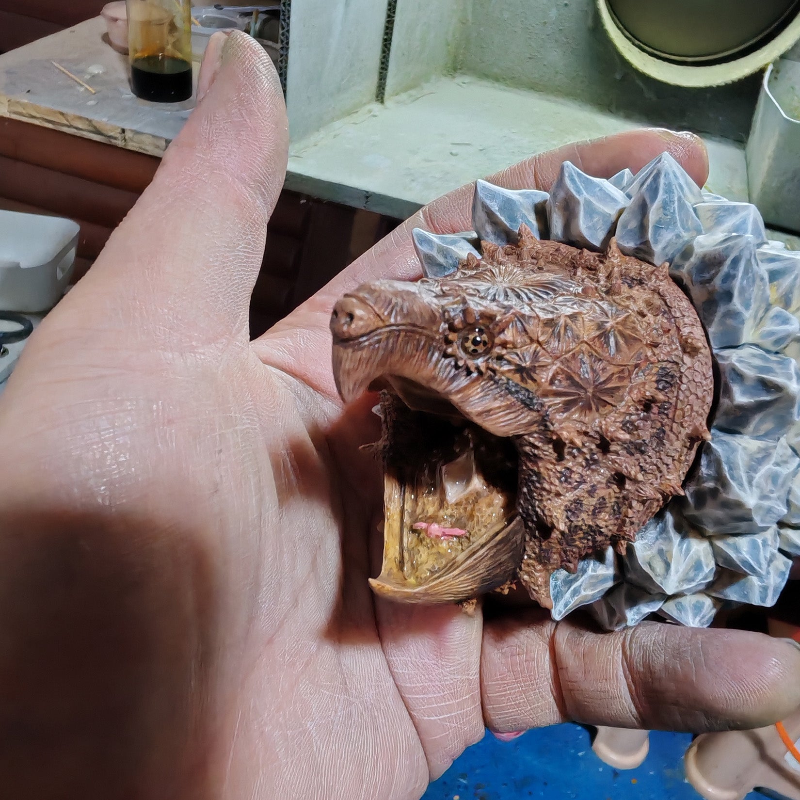 Chelydridae Resin Fridge Magnet Model