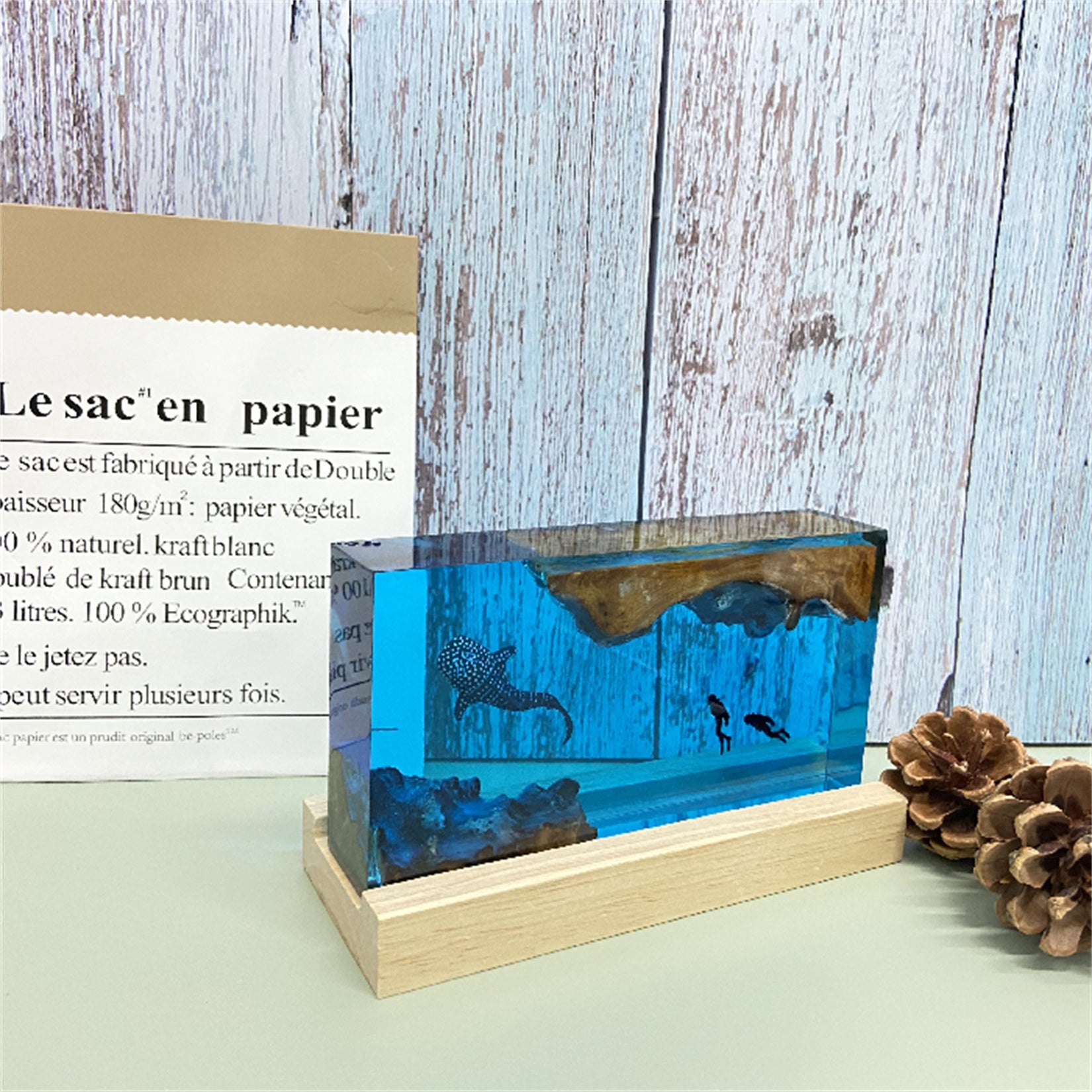 Resin Whale Shark Finished Ocean Model Scene Decoration