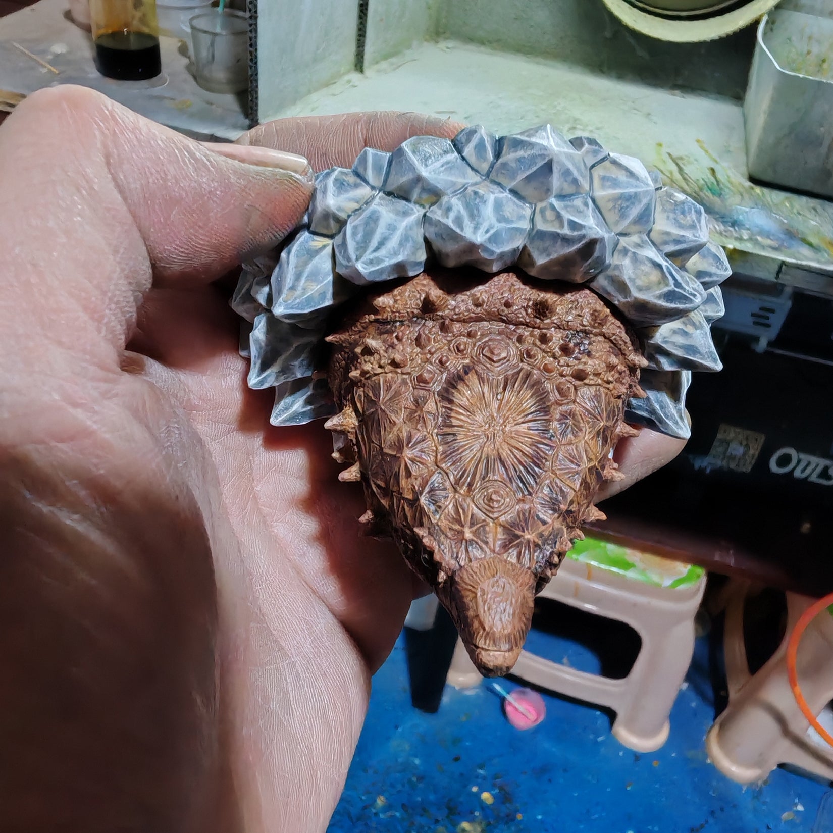 Chelydridae Resin Fridge Magnet Model