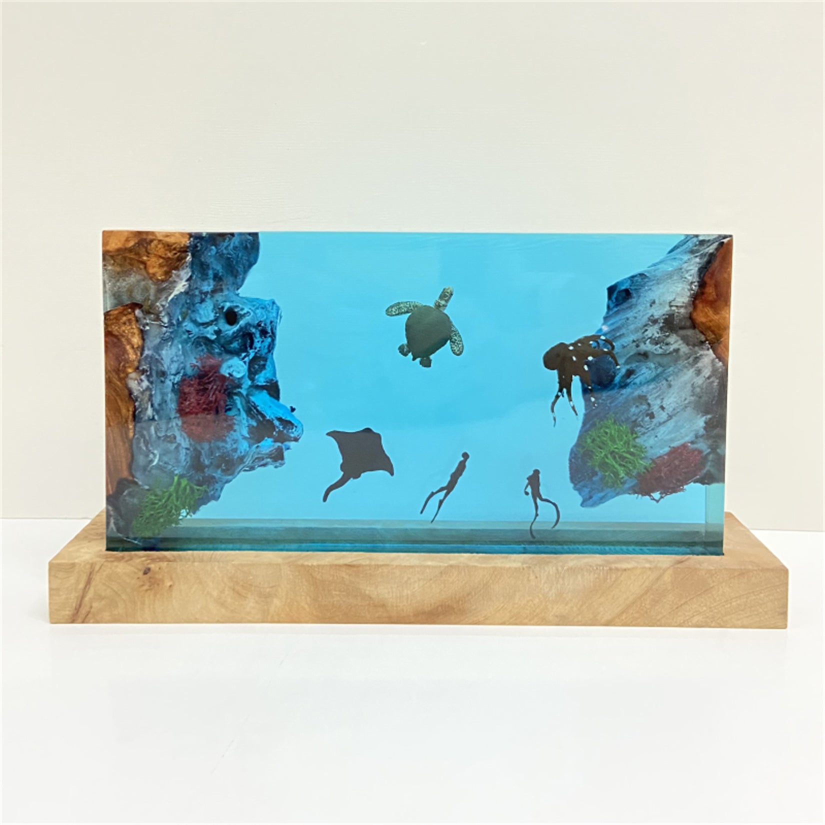 Resin Turtle Landscape Mini Nightlight Animals Figure