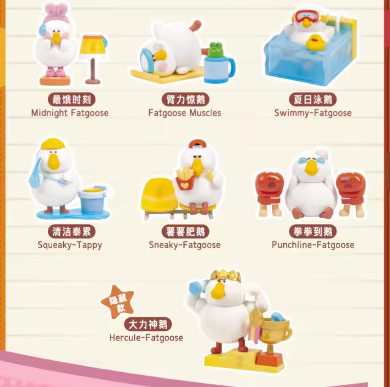 Fat Goose Gym  Blind Box Model