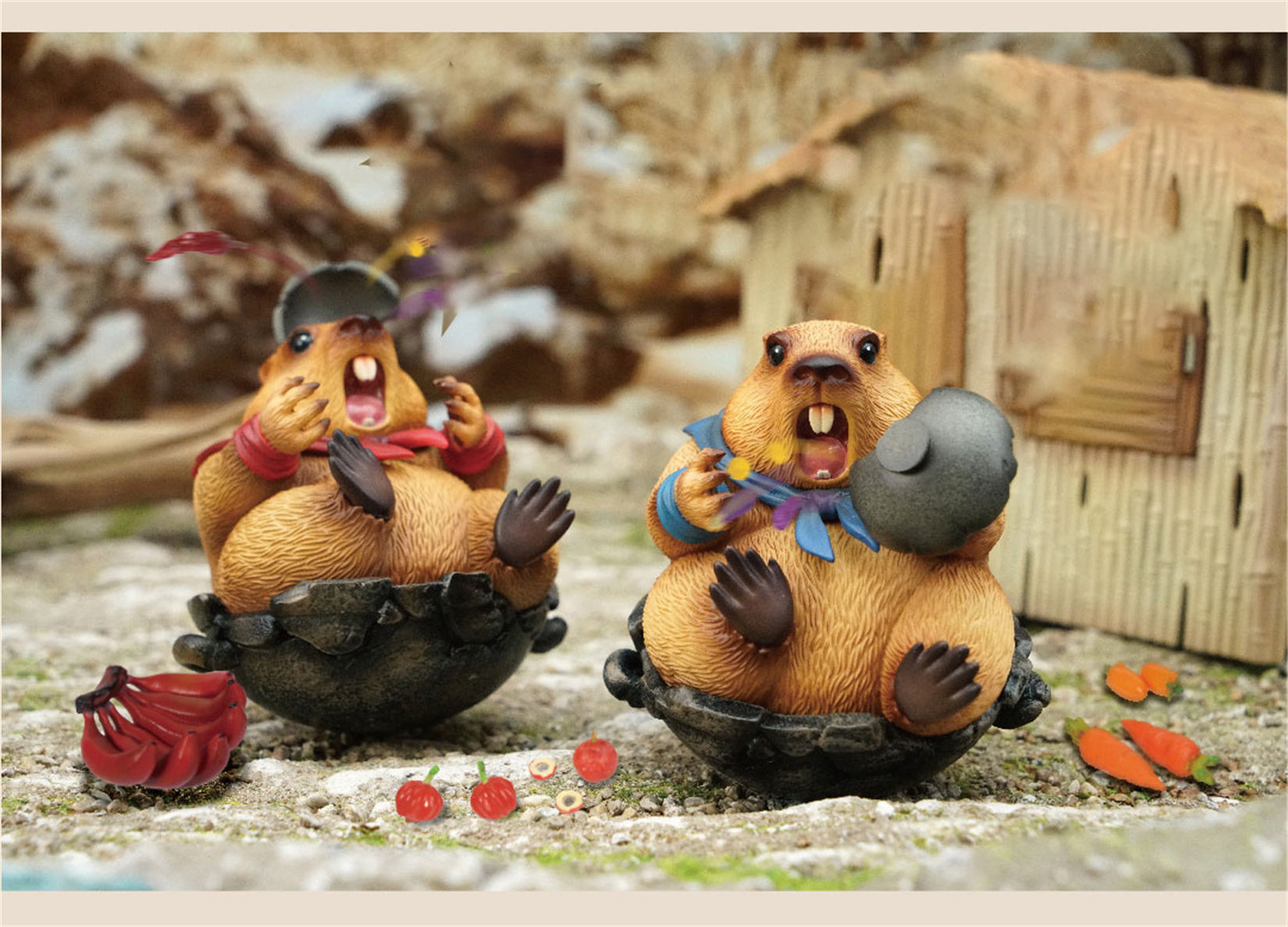 Marmots Model Resin Figure