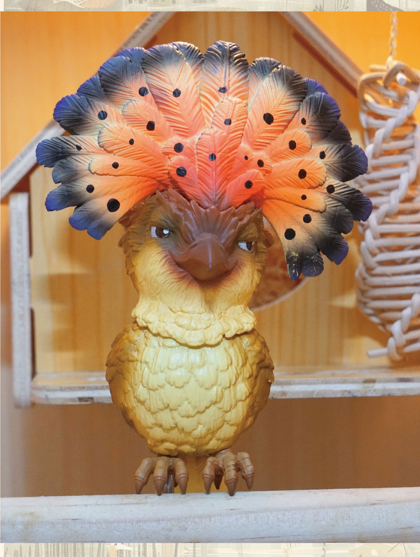 Onychorhynchus Coronatus Model Resin Bird Figure
