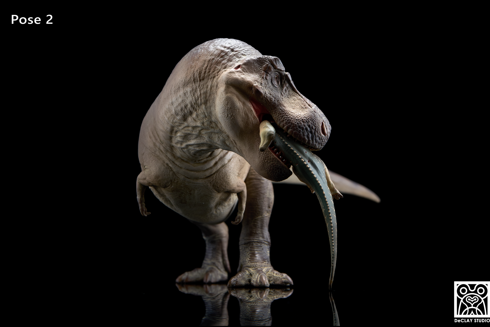 De CLAY Studio T. rex and Edmontosaurus Model