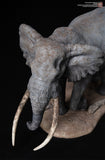 De CLAY Studio African Bush Elephant Scene Statue