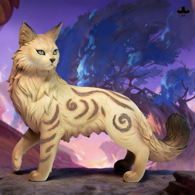 JXK Misty Forest Cat Figurine