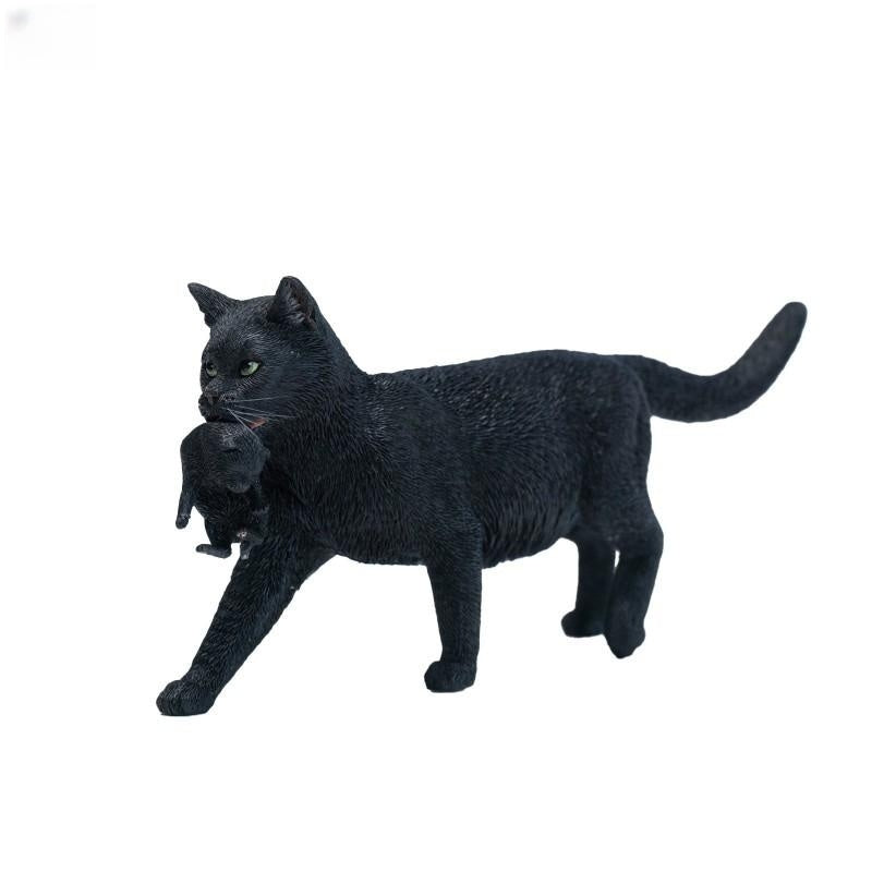 JXK Domestic Cat with Kittens Model