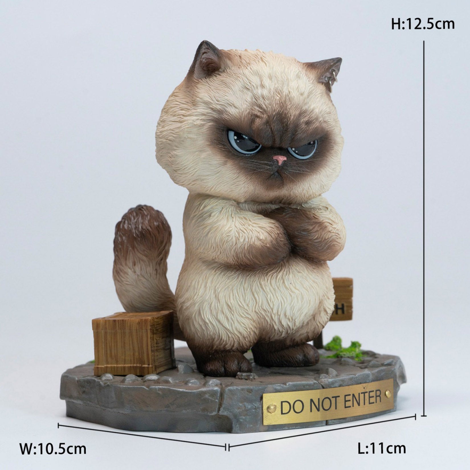 JXK Studio Bengbeng Baba Cat Figurine Ornament