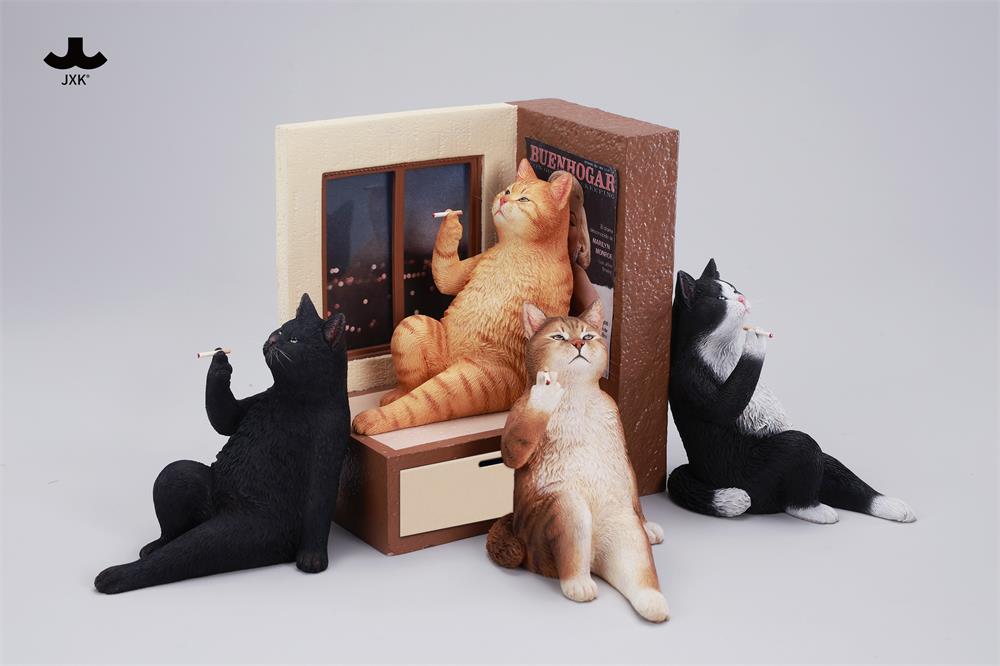 JXK  Cat at the Windowsill Model