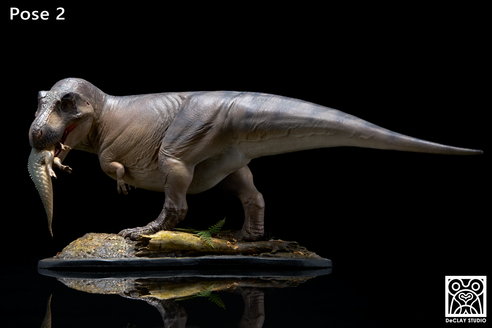 De CLAY Studio T. rex and Edmontosaurus Model