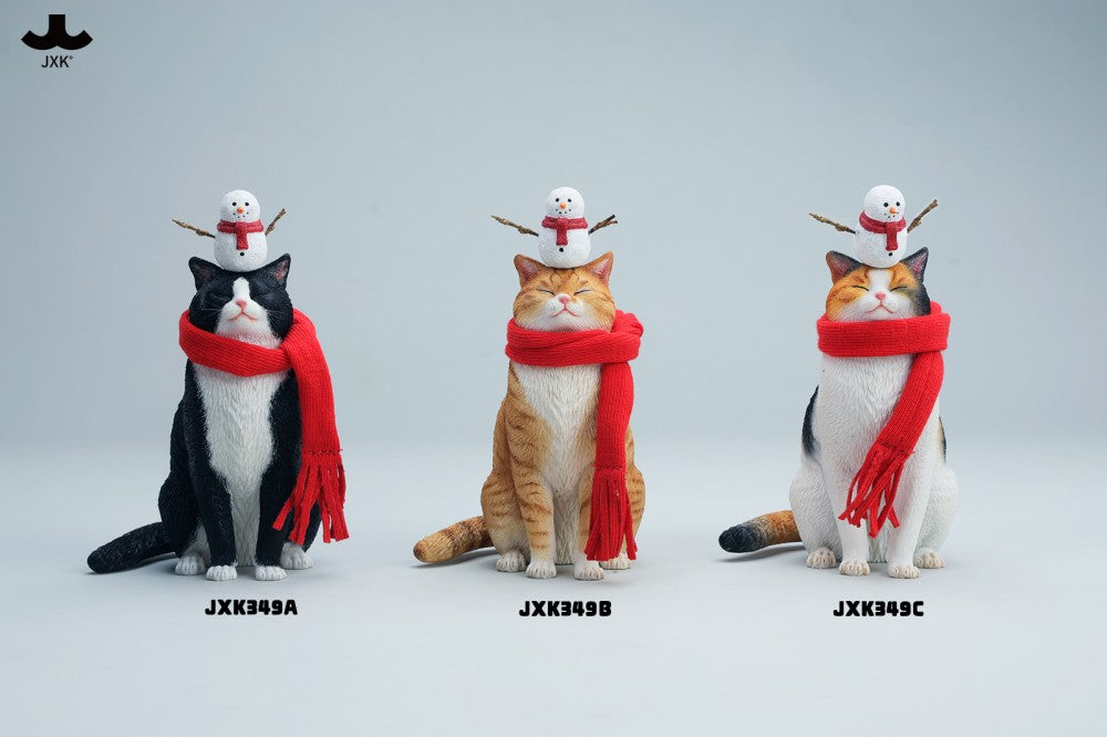 JXK Warm Cat In Winter Corner Figure