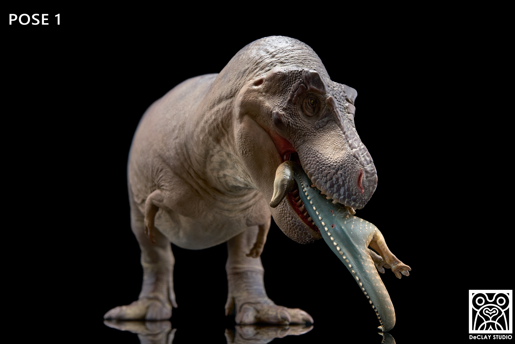 De CLAY Studio T. rex and Edmontosaurus Model