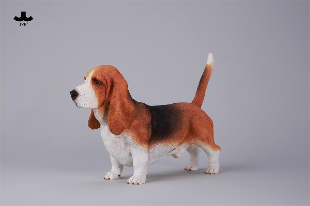 JXK Basset Hound Dog Model Animal Figure