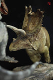 1/18 Daspletosaurus VS Titanoceratops Statue Painted Version