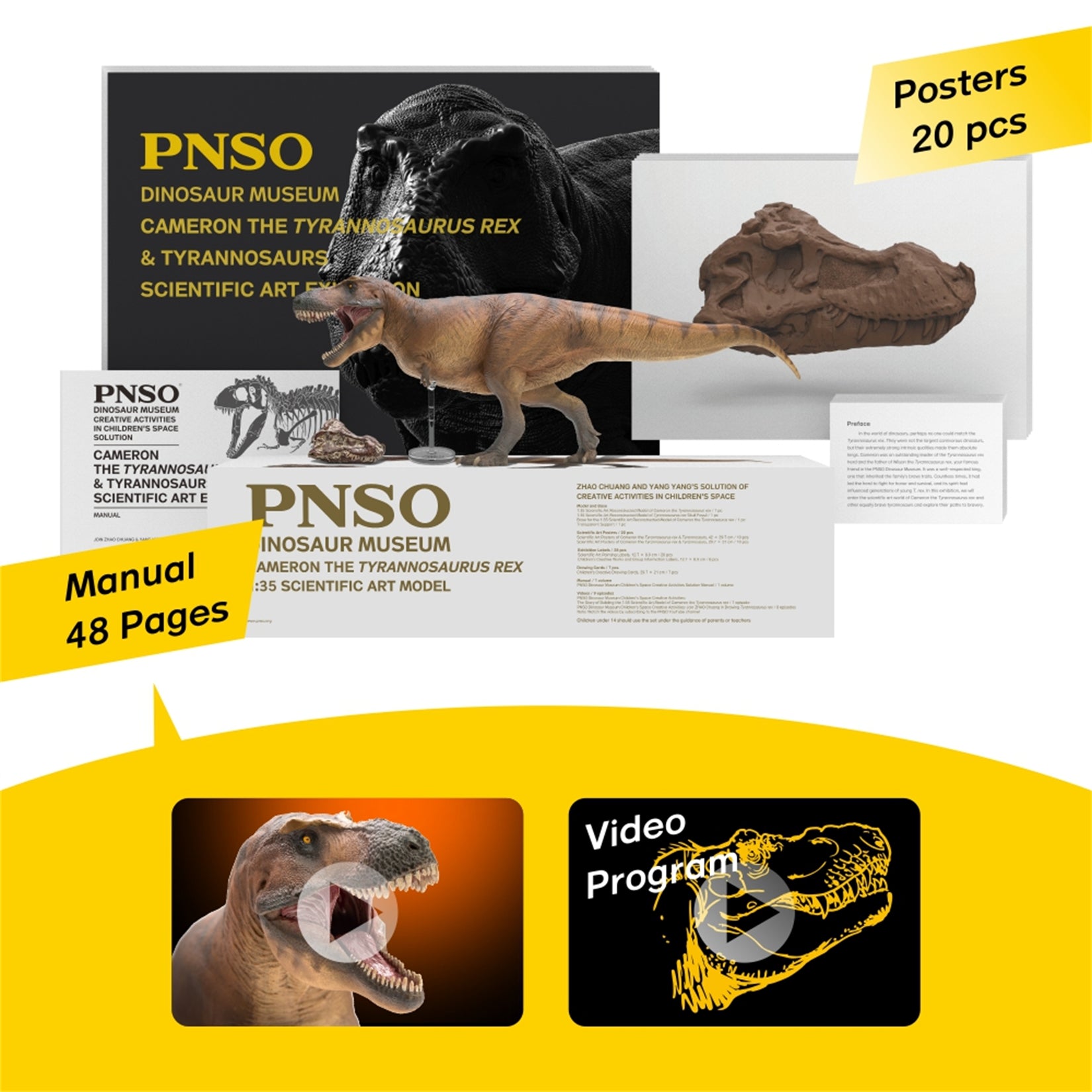 PNSO 18 Cameron The Tyrannosaurus Rex 1:35 Scale Scietific Art Model