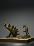 Sensen 1:64 Scale Allosaurus VS Stegosaurus Scene Statue