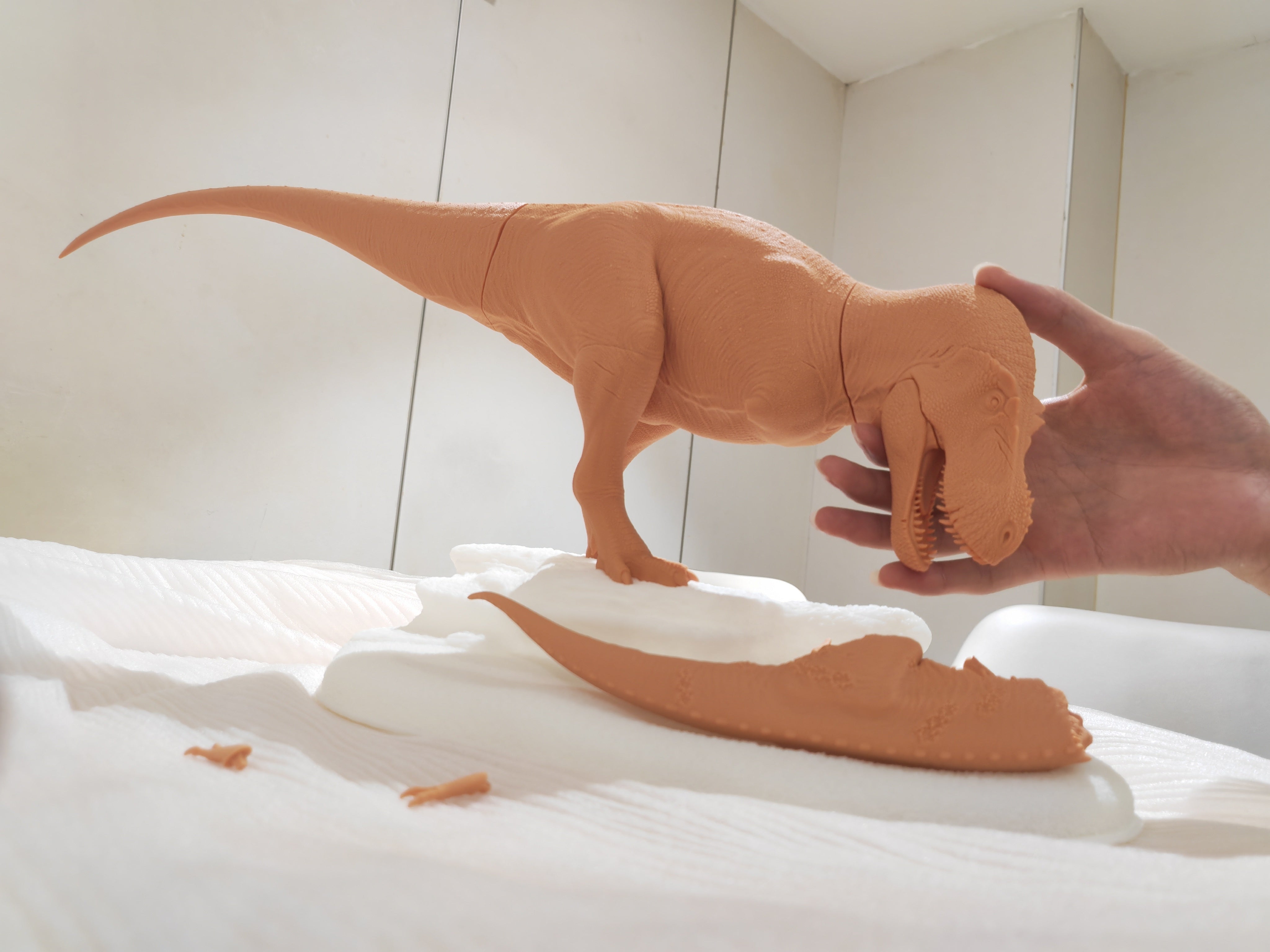 HOCHEN 1/35 Tarbosaurus Hunt Hadrosaurs Scene Model