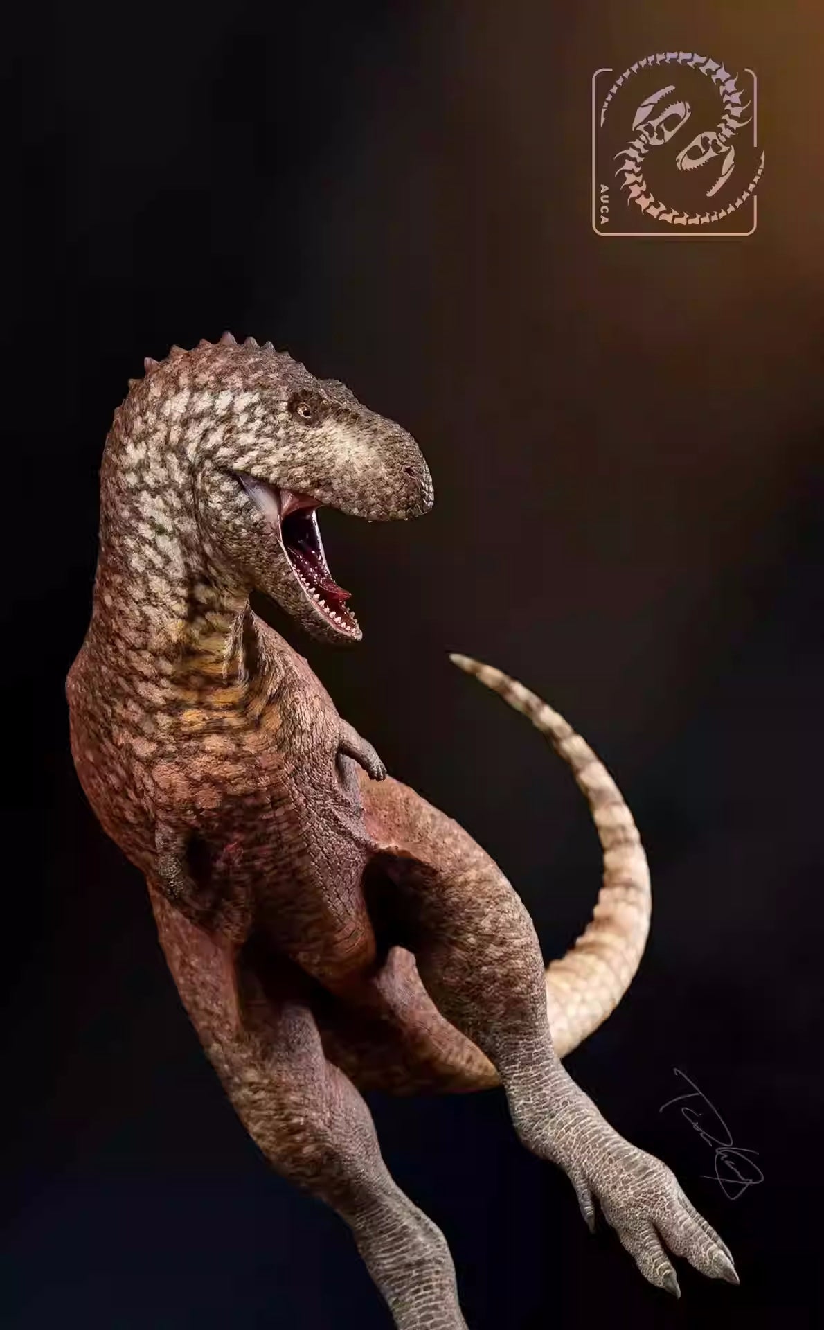 Tison Zhang 1/10 Scale Aucasaurus Pair VS Bajadasaurus Scene Model Kit