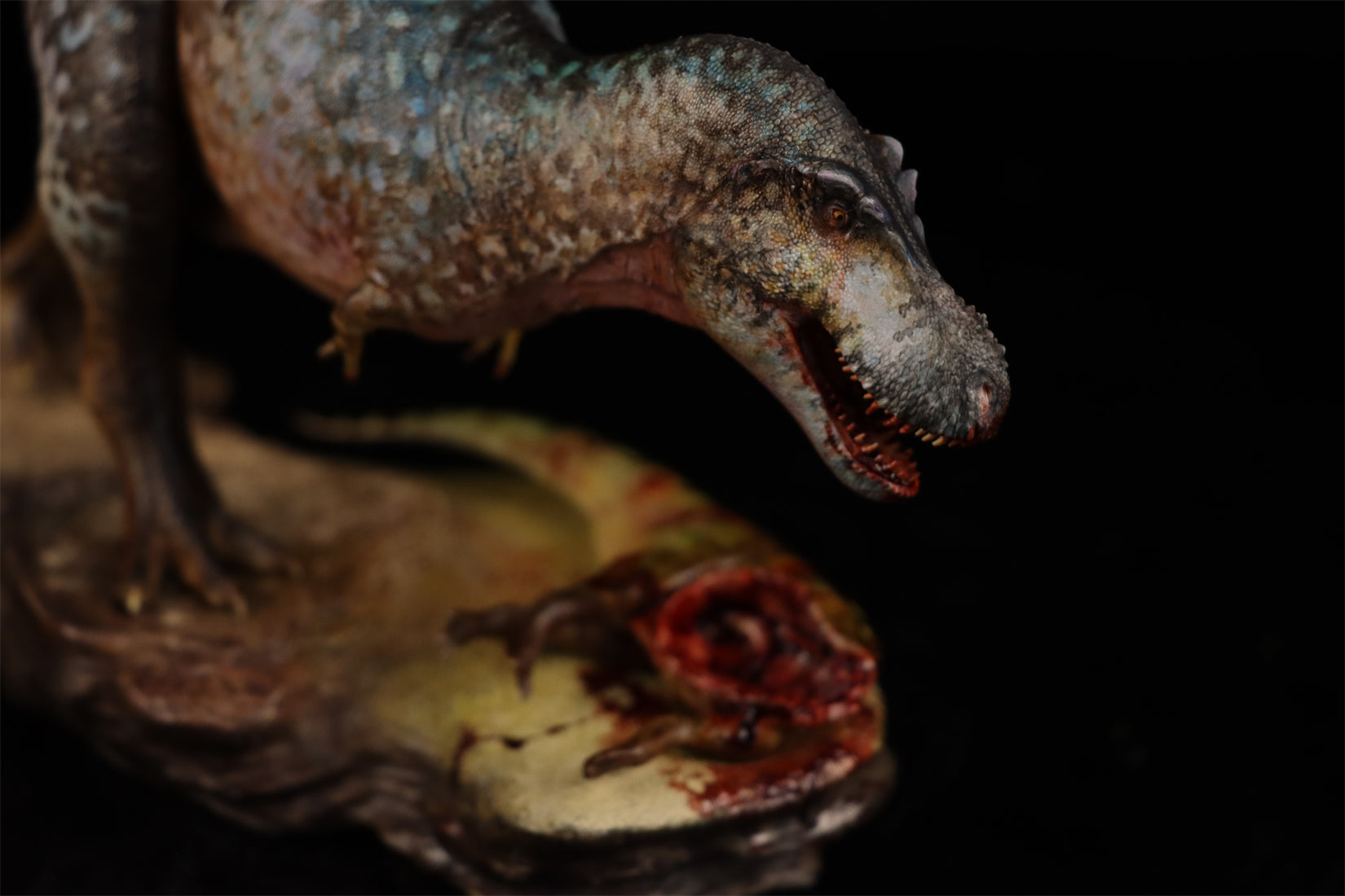 HOCHEN 1/35 Tarbosaurus Hunt Hadrosaurs Scene Model