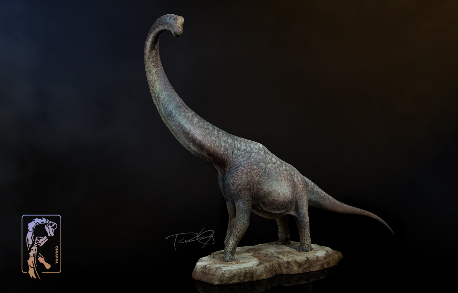 Tison Zhang 1/24 Scale Giraffatitan Scene Model