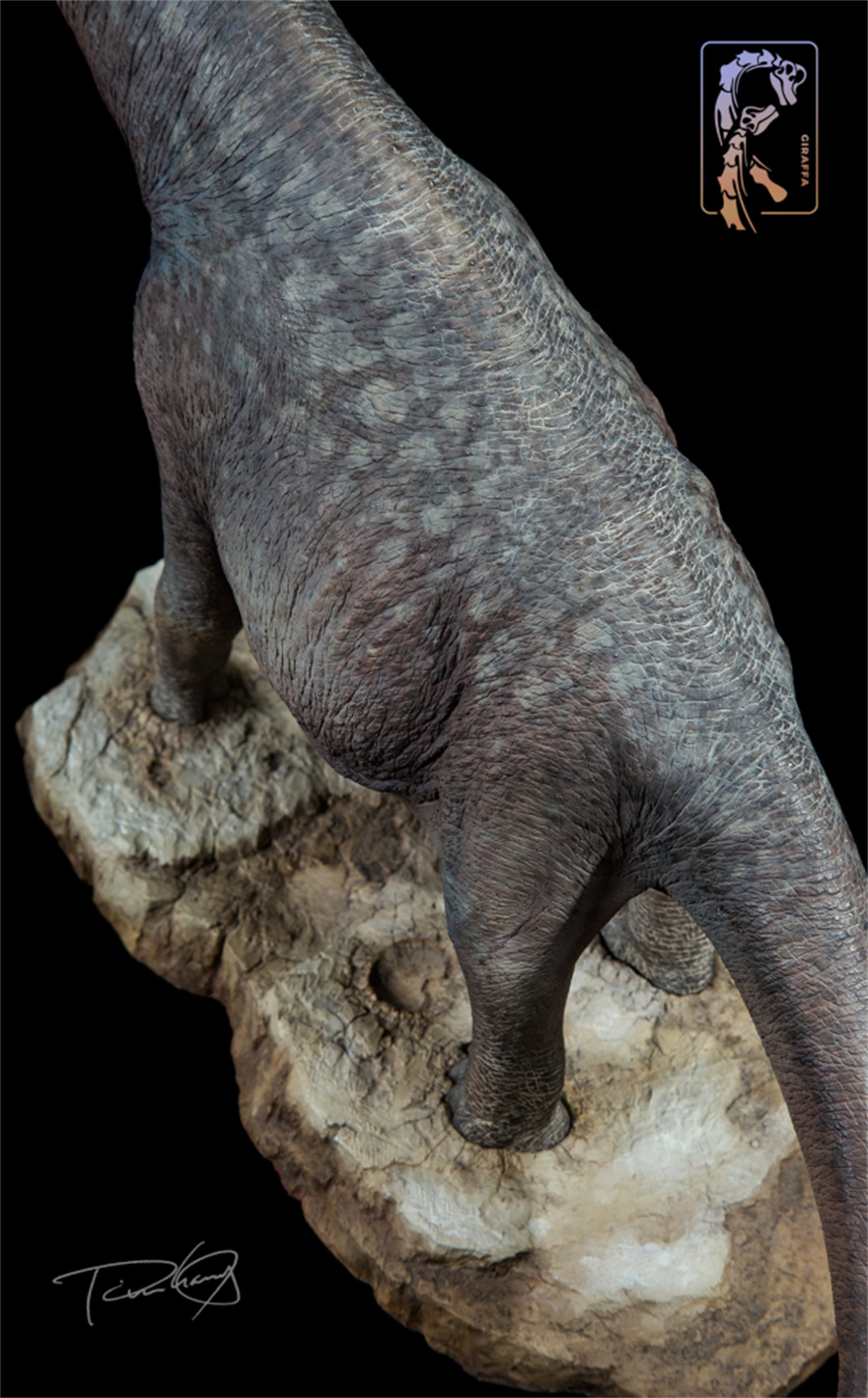 Tison Zhang 1/24 Scale Giraffatitan Scene Model