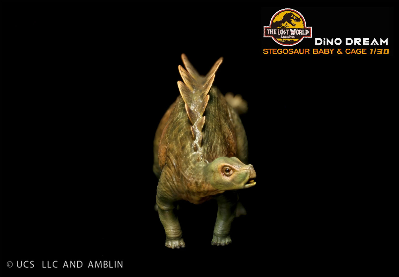 DINO DREAM 1:30 Scale Stegosaurus Baby Cage Statue