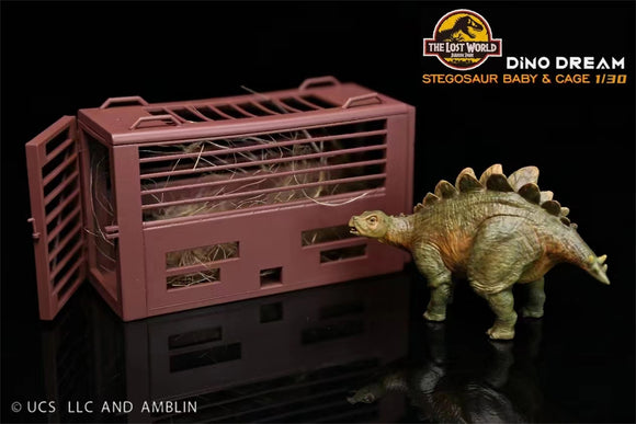 DINO DREAM 1:30 Scale Stegosaurus Baby Cage Statue