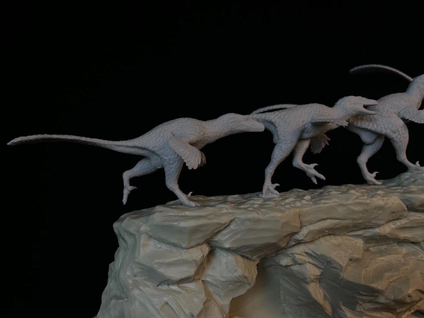 Sensen 1:20 Scale Set C3 Troodon Avaceratops Scene Statue