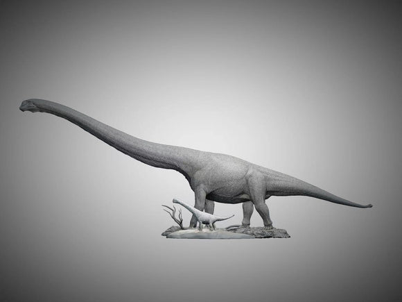 LINGHU ART STUDIO Mamenchisaurus sinocanadorum Scene Model