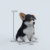 JXK Sitting Welsh Corgi Model