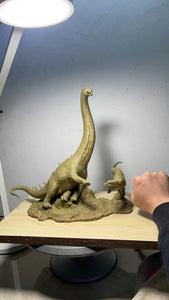 Sensen 1:64 Scale Alamosaurus VS Tyrannosaurus Rex Scene Statue