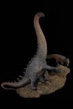 Sensen 1:64 Scale Alamosaurus VS Tyrannosaurus Rex Scene Statue