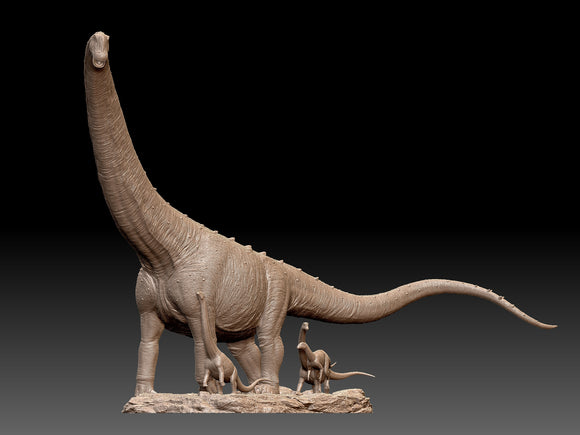 KM Studio 1/35 Scale Puertasaurus Scene Statue