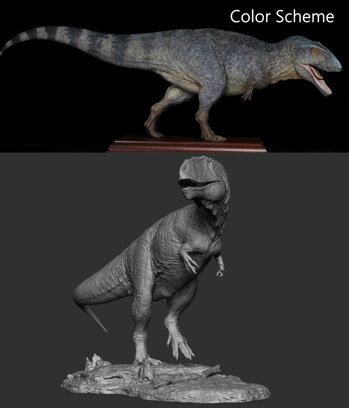 SHOWANNA 1:18 Scale Carcharodontosaurus Statue