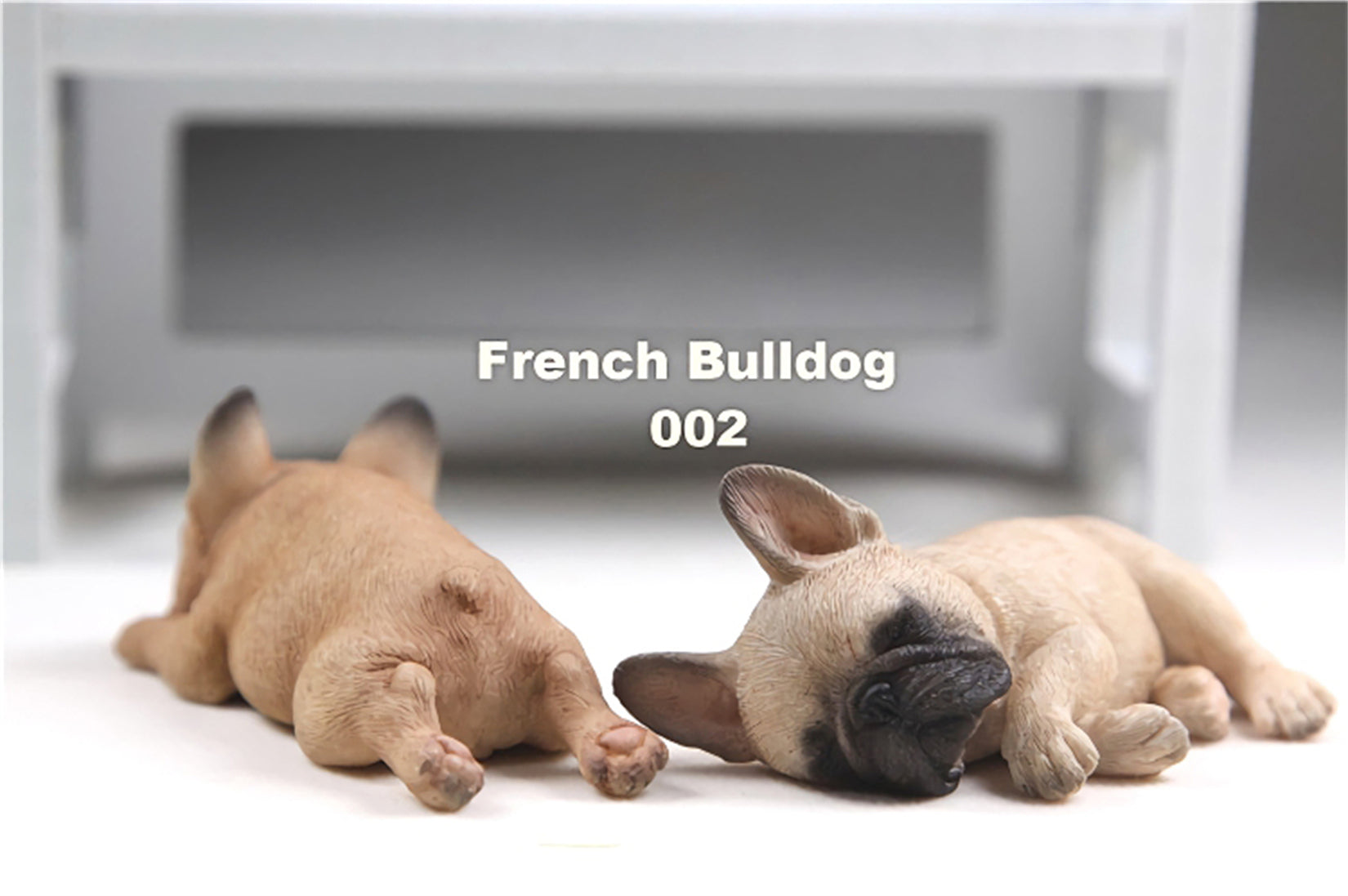 JXK 2pcs/Set French Bulldog Model