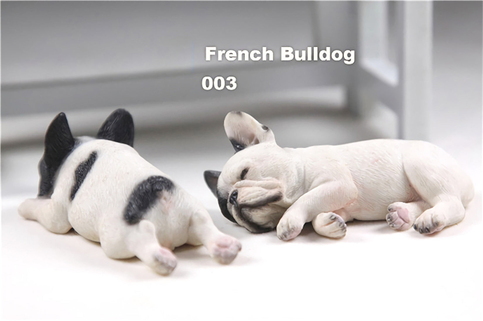 JXK 2pcs/Set French Bulldog Model