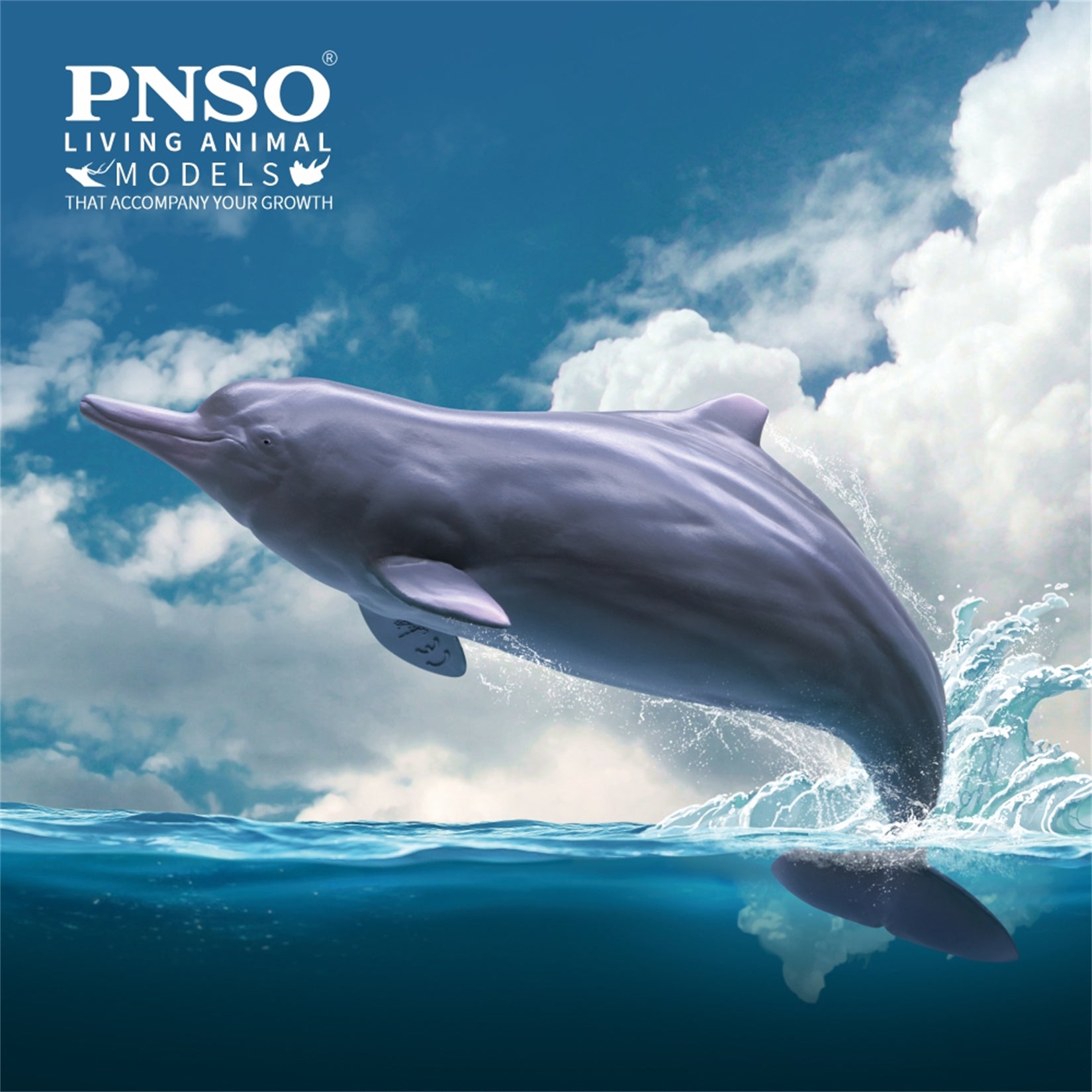 PNSO Living Animal 17 Xibao The Chinese White Dolphin Model