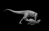 SHOWANNA 1:18 Scale Albertosaurus Eotriceratops Baby Statue