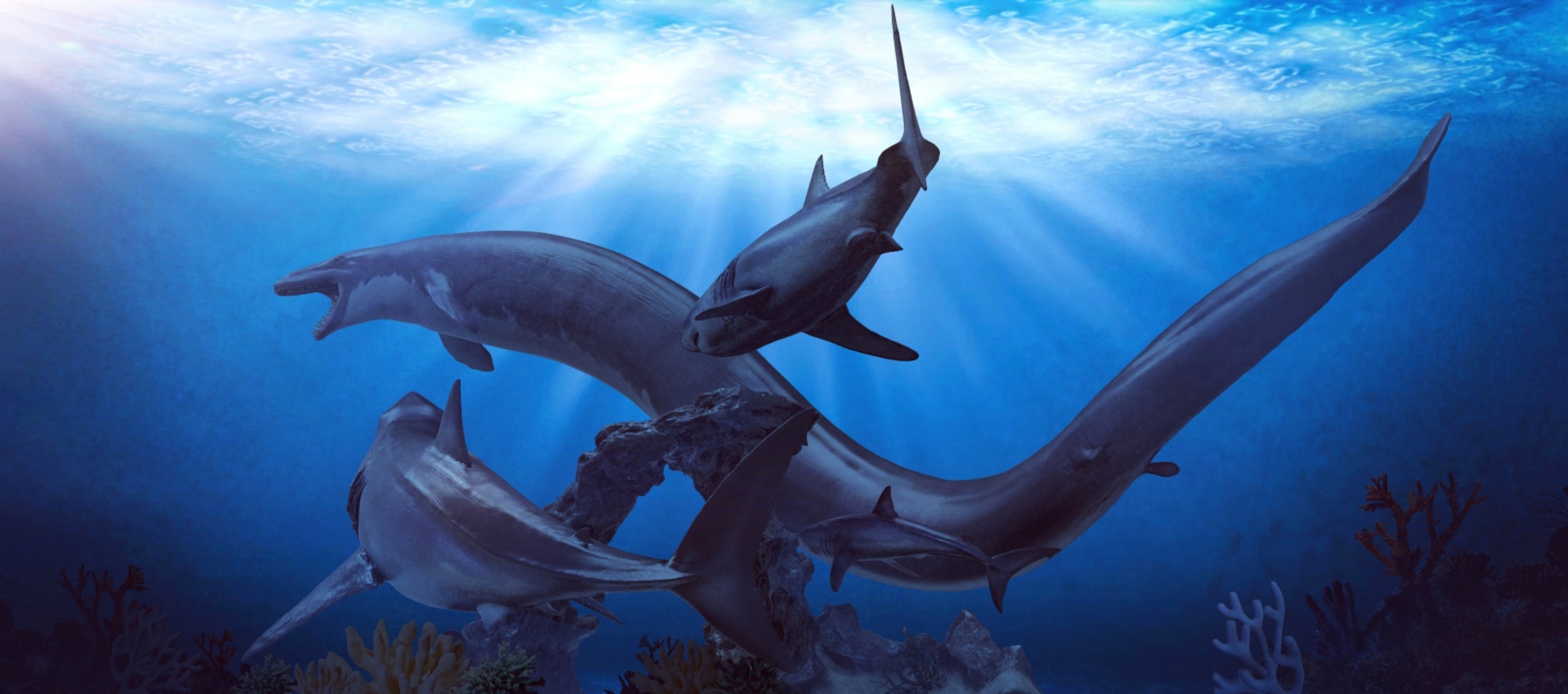 Gold Ankh Studio 1/35 Scale Basilosaurus Otodus Scene Model