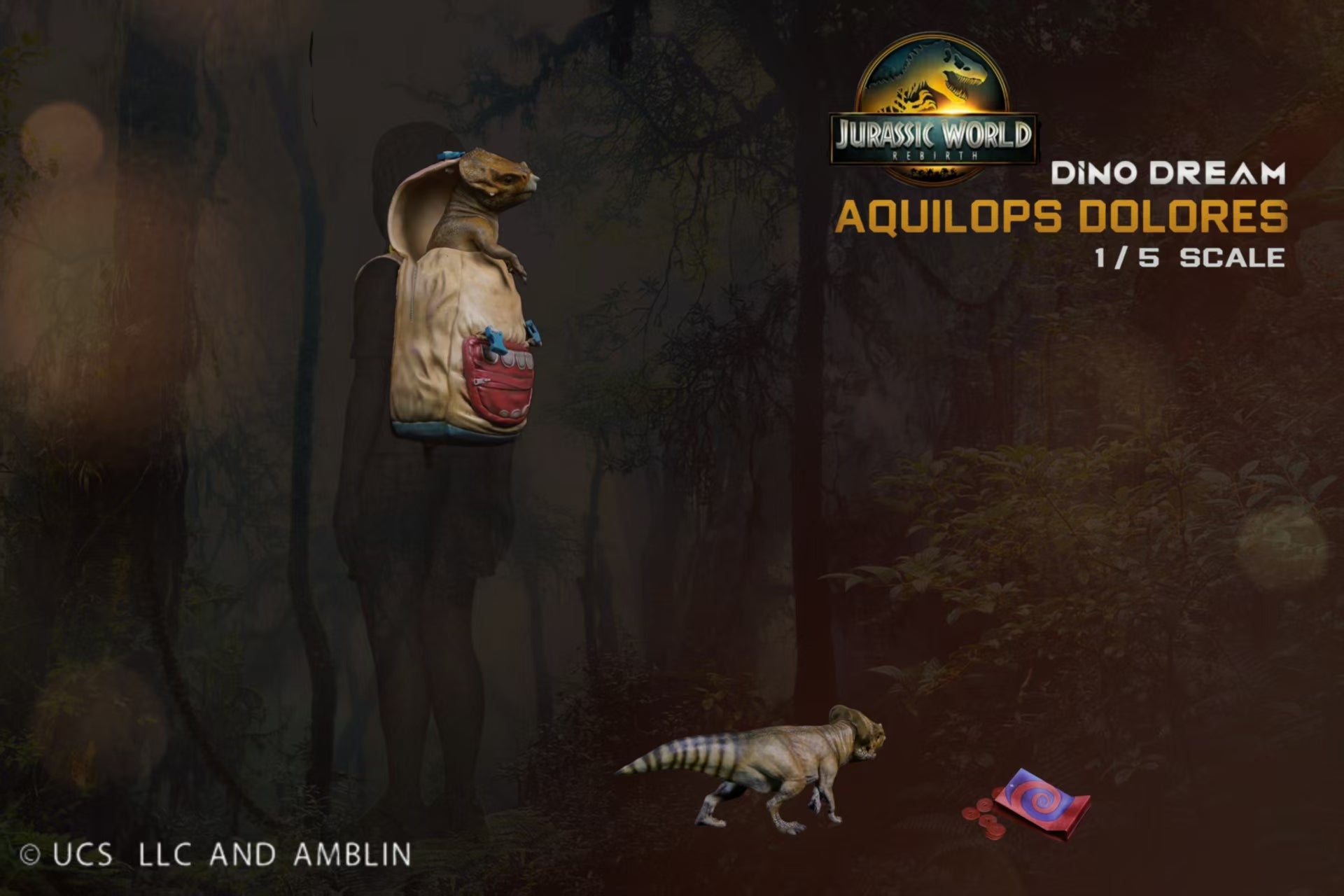 DINO DREAM 1:5 Scale Aquilops Dolores Model