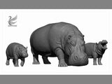 DAFEI Hippopotamus amphibius Model