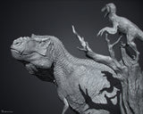 Vlad Konstantinov Tyrannosaurus Acheroraptor Scene Statue